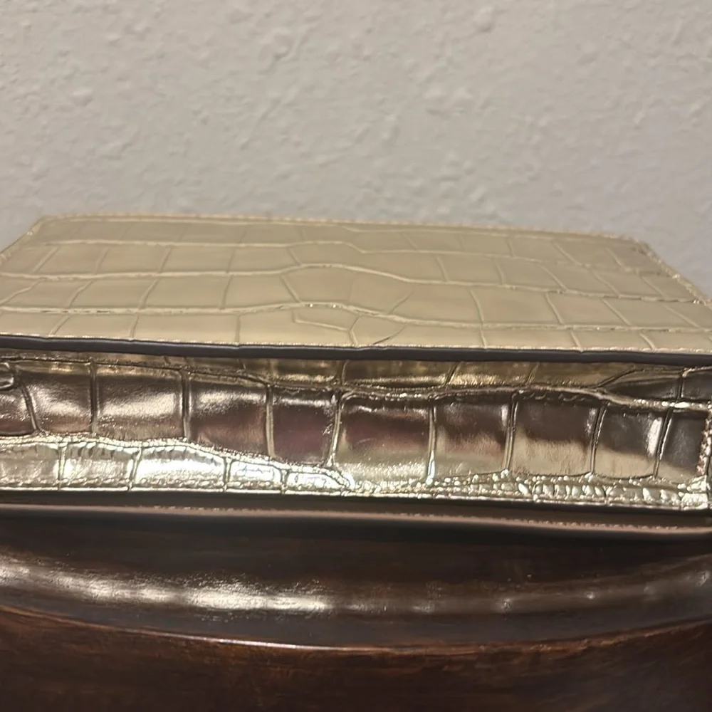 Michael Kors Metallic Gold Croc-Embossed - Picture 3 of 11